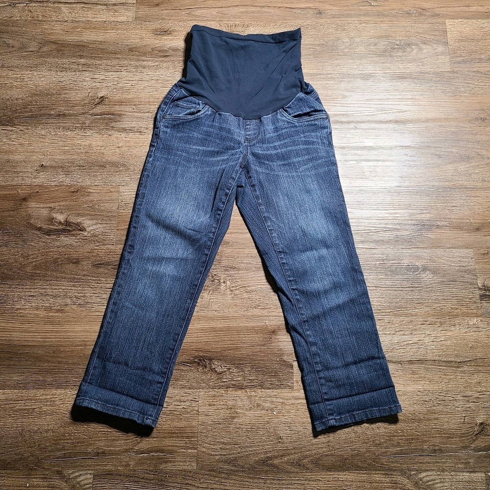 Oh Baby by Motherhood Size Small‎ Blue Denim Jeans with Secret Fit Belly Cover